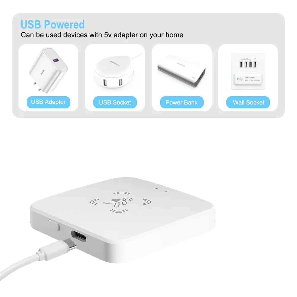 Sensor de presencia humana inteligente WiFi/Zigbee, detección de luminancia/distancia, automatización del hogar Tuya Smart Life, para Z2M Alexa, Google