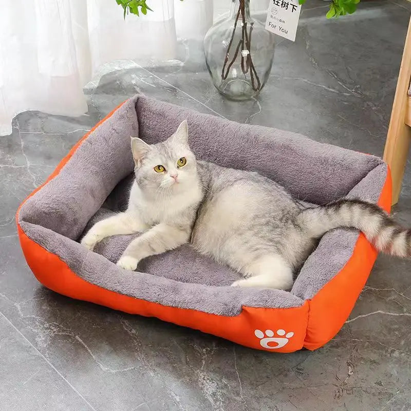 Large Pet Cat and Dog Bed Soft PP Cotton Waterproof Nest