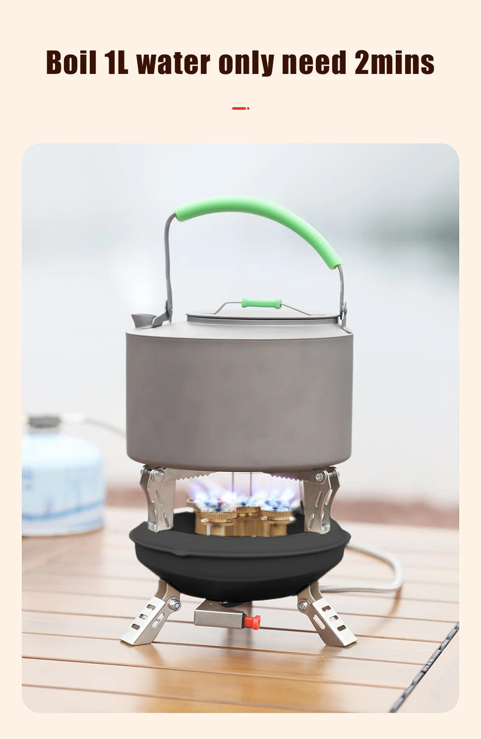 BRS-201A Portable Camping Gas Stove 16000W Butane Burner