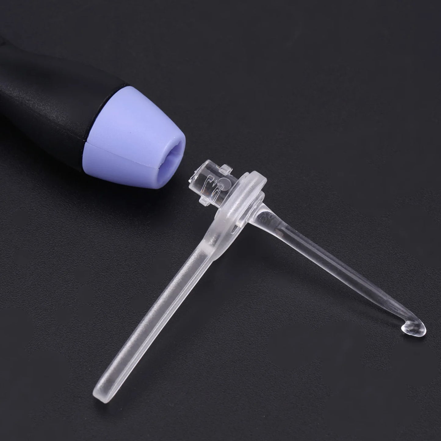 9 Piece USB Rechargeable LED Light Up Crochet Hook Set 2.5 to 6.5MM Ideal for DIY Crafts and Knitting