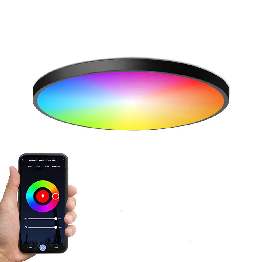 Tuya Smart WiFi BLE LED Ceiling Light 24W RGBCW Lamp