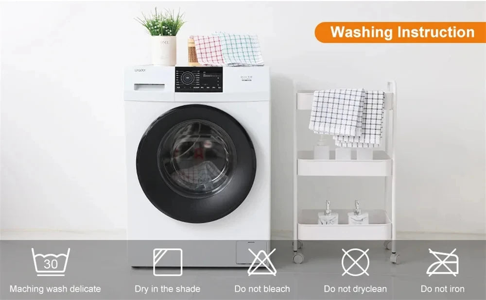 Olanly 100 Percent Cotton Kitchen Towel Super Absorbent Dishcloths for Home Cleaning and Washing Dishes