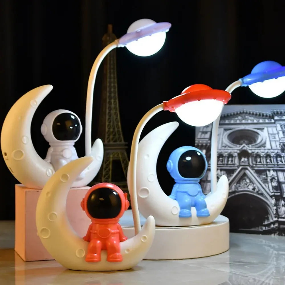 Creative Moon Astronaut Nightlight LED Desk Lamp Gift