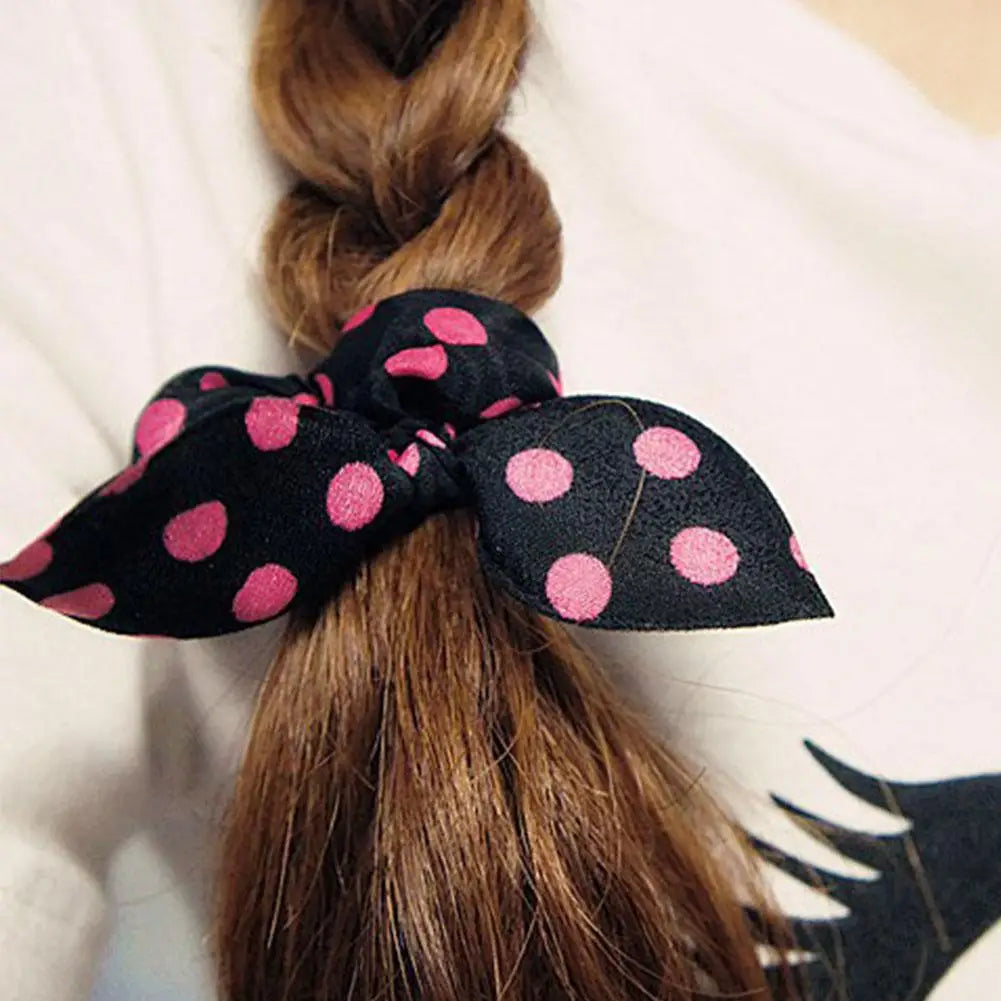1Pcs Cute Rabbit Ear Hair Bands for Girls Elastic Headwear