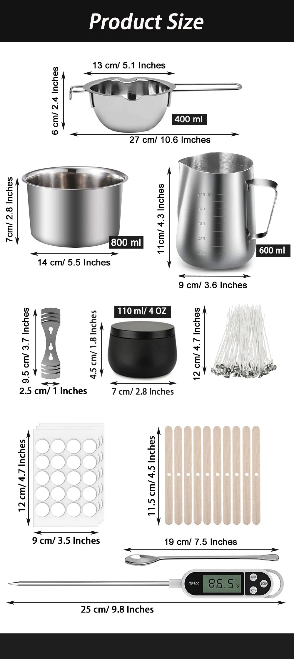 Complete DIY Candle Kit Aromatic Candles Making Tool Set