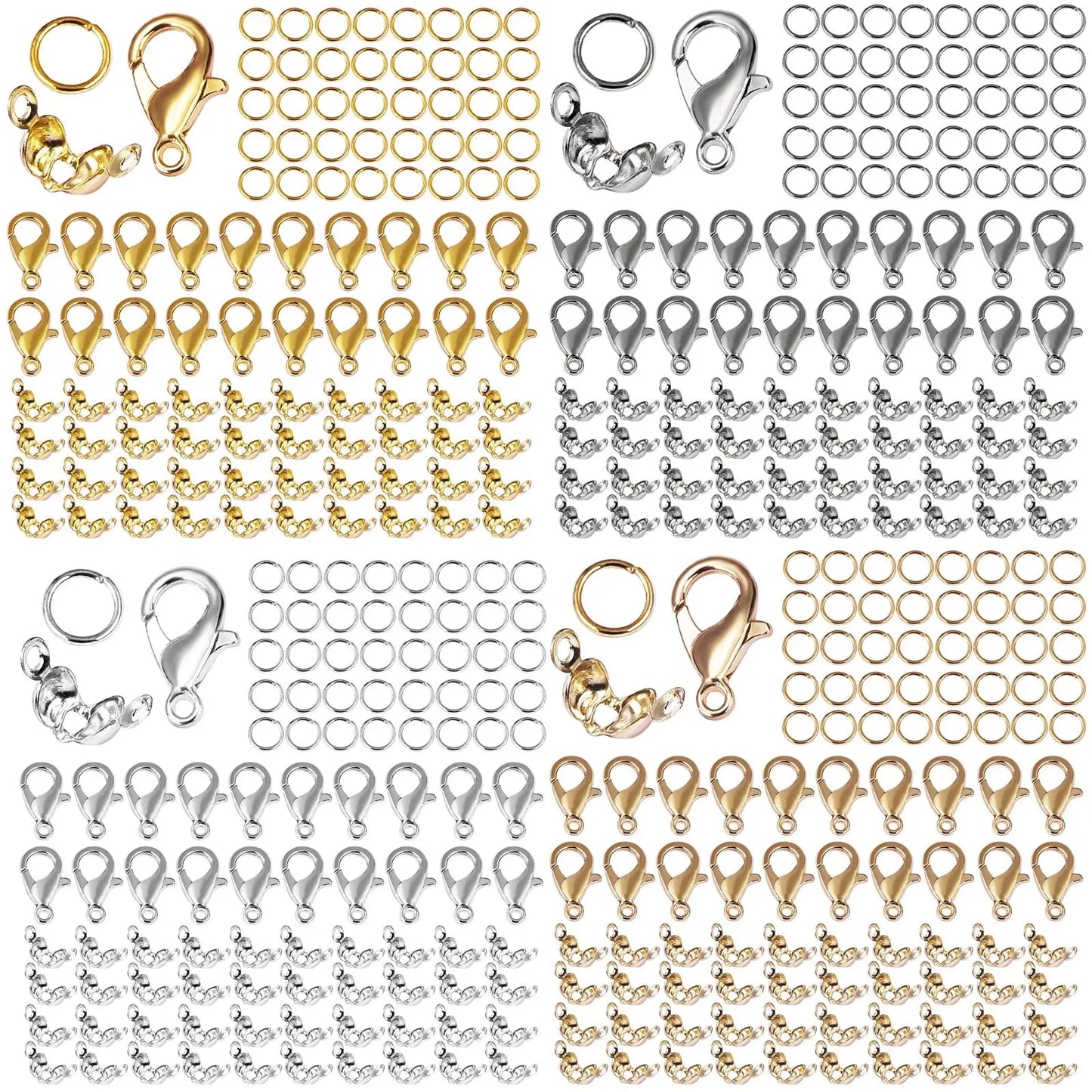 100Pcs Alloy Lobster Clasp Set for DIY Jewelry Making Supplies