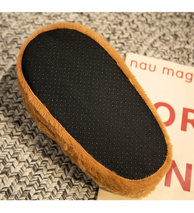 Cute Capybara Plush Slippers Soft Warm Indoor Shoes
