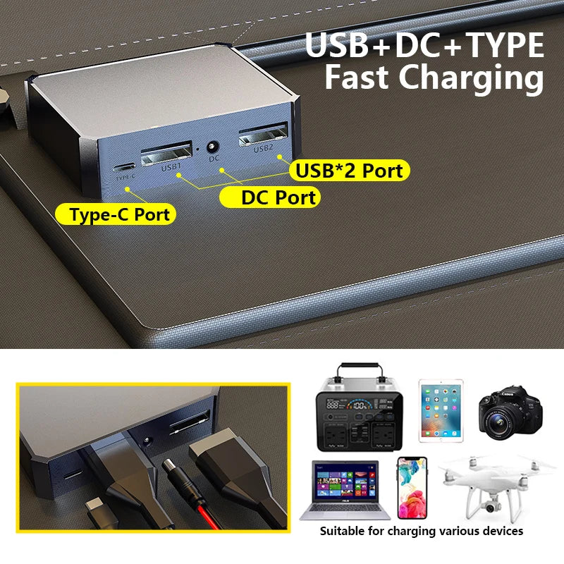 Solar Panel Kit Complete Camping 1000W Portable Charger 18V for Car Boat Caravan