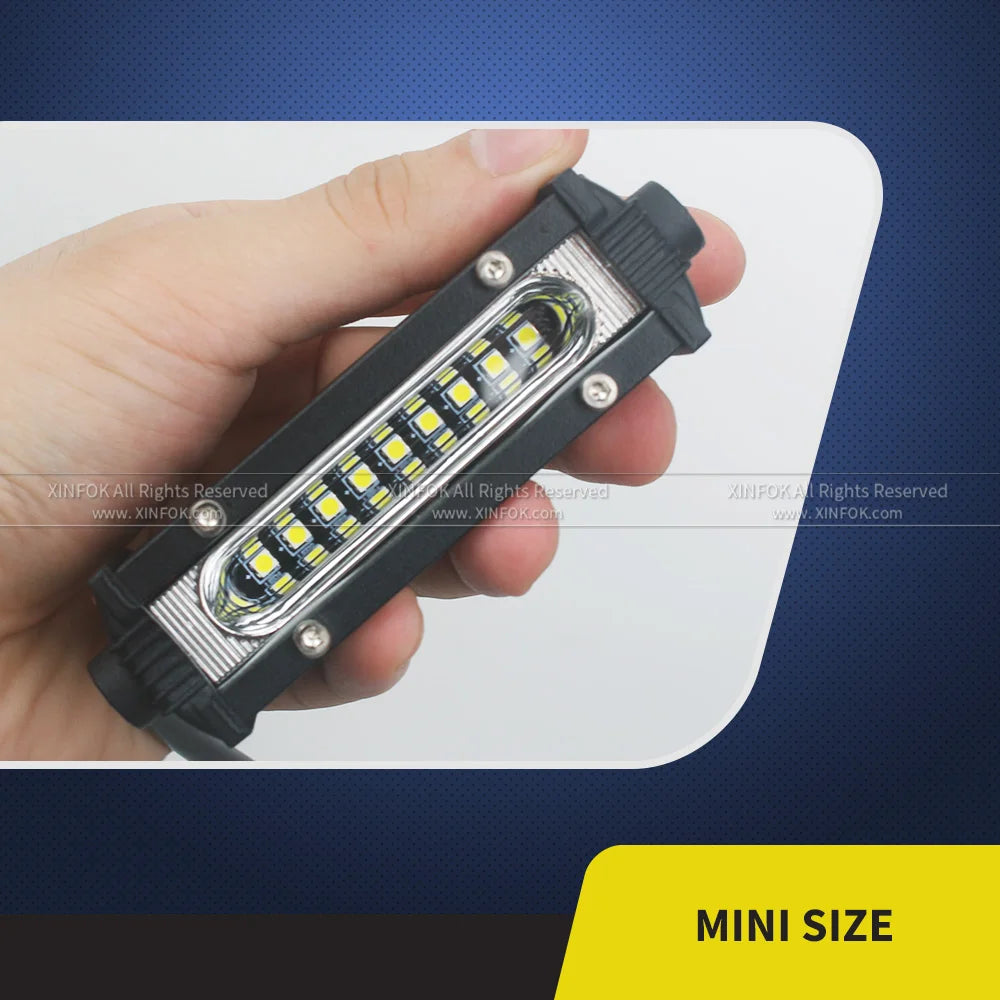 XINFOK 12V 24V LED Offroad Spot Flood Combo Work Light