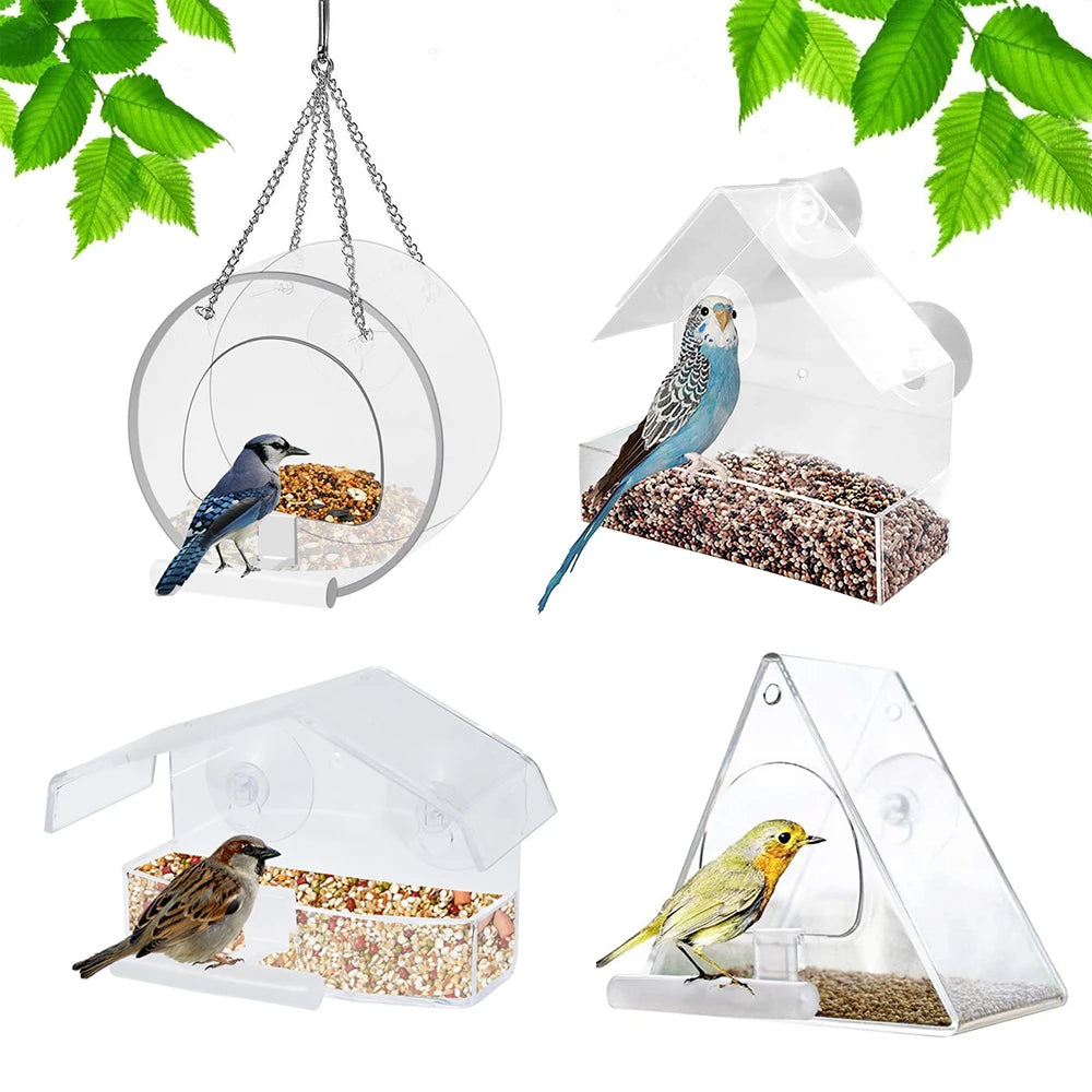 Bird Feeder Foot Feeding Tool Outdoor Bird Feeder Hanging Nut Feeding Multiple Hole Dispenser Holder Food Container