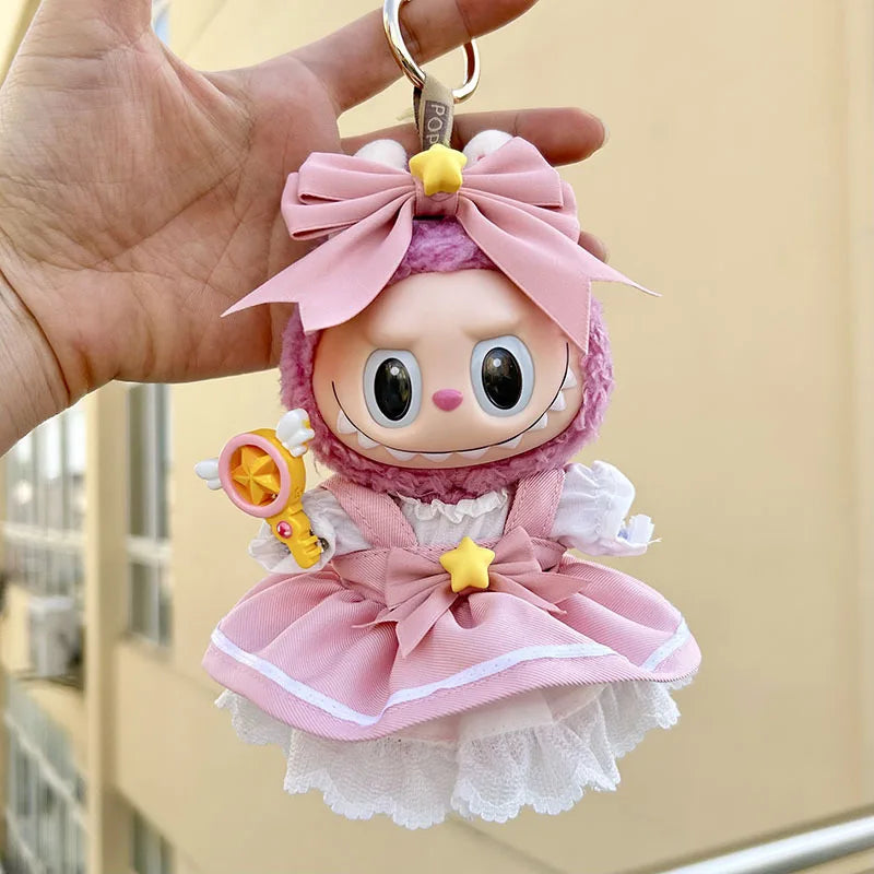 17cm Cute Baby Clothes Accessories For Kpop Idol Dolls Overalls