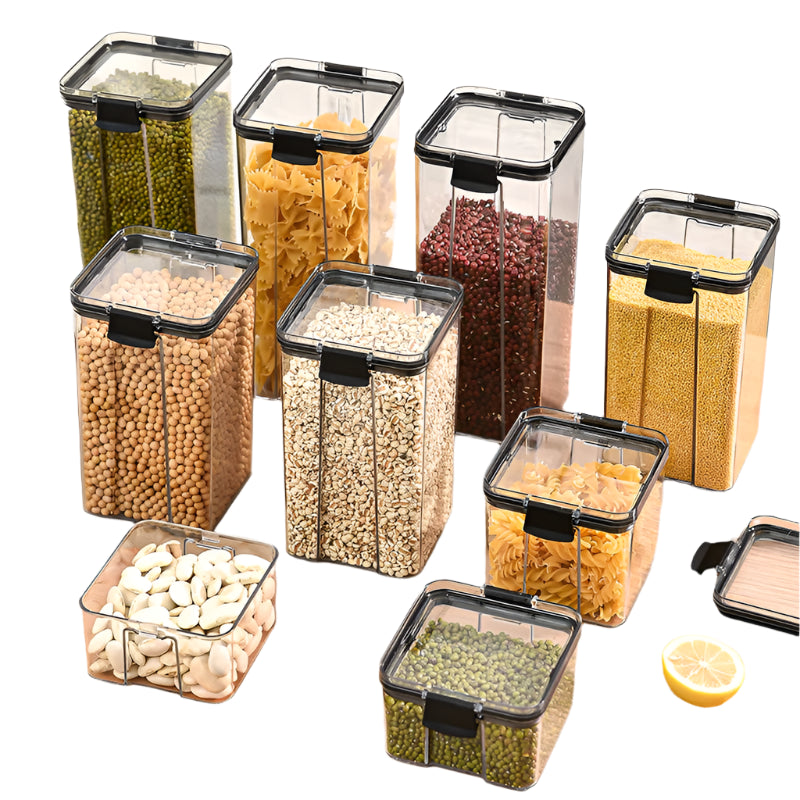 Kitchen Grain Storage Jars Set β Moisture-Proof Organizer for Seasonings
