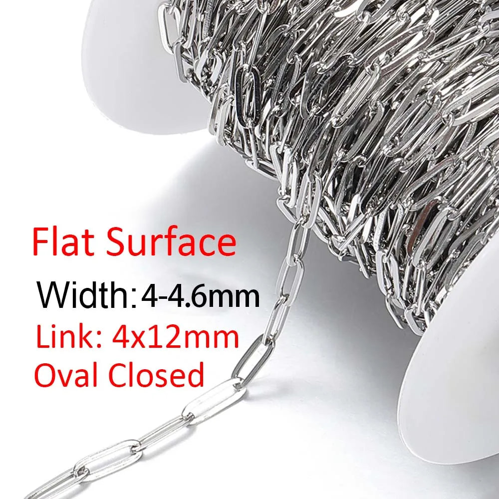 1Meter Gold Stainless Steel Chain Multi Styles for DIY Jewelry