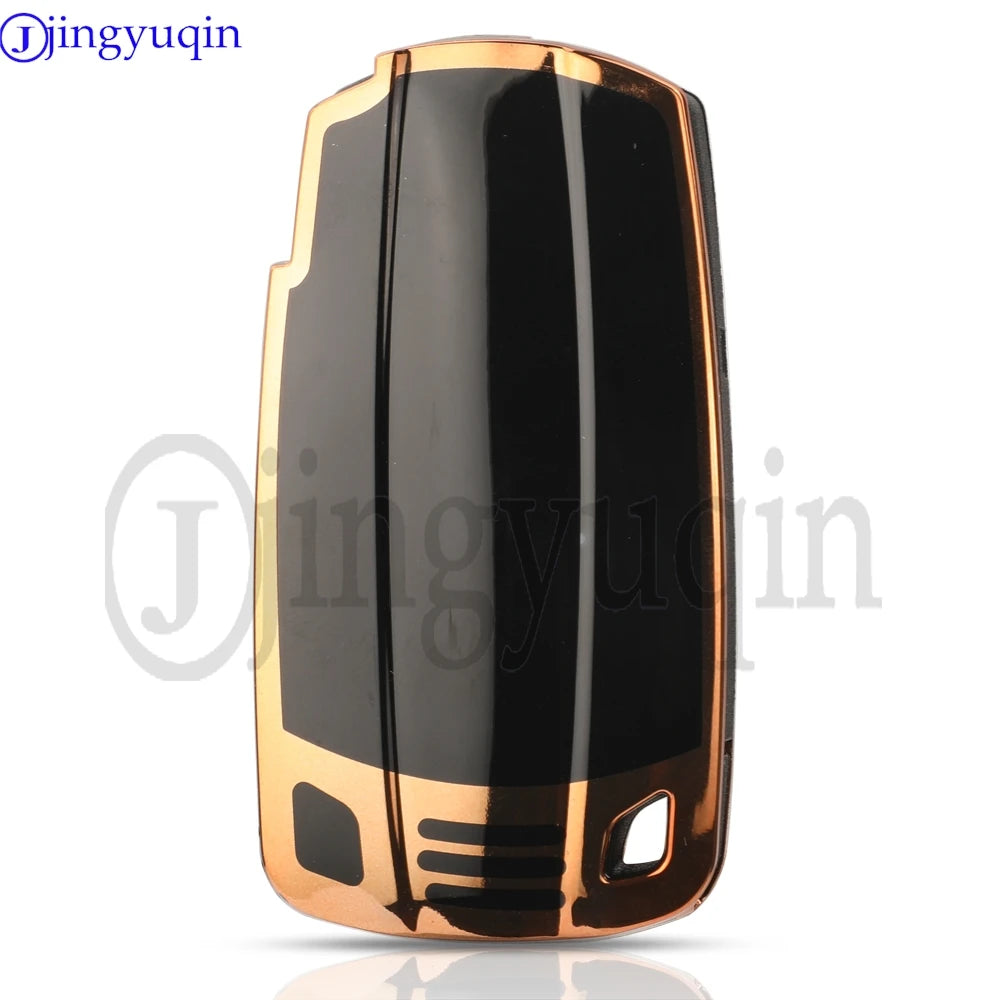 Jingyuqin TPU Car Key Case Cover For BMW Models 1 3 5 6 X1 X3 X5 Z4