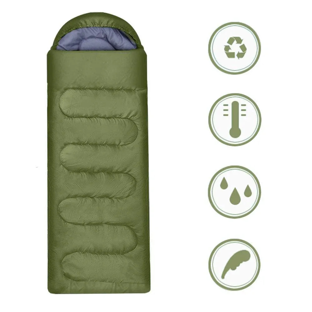 Ultralight Waterproof 4 Season Camping Sleeping Bag Warm Envelope for Backpacking and Hiking