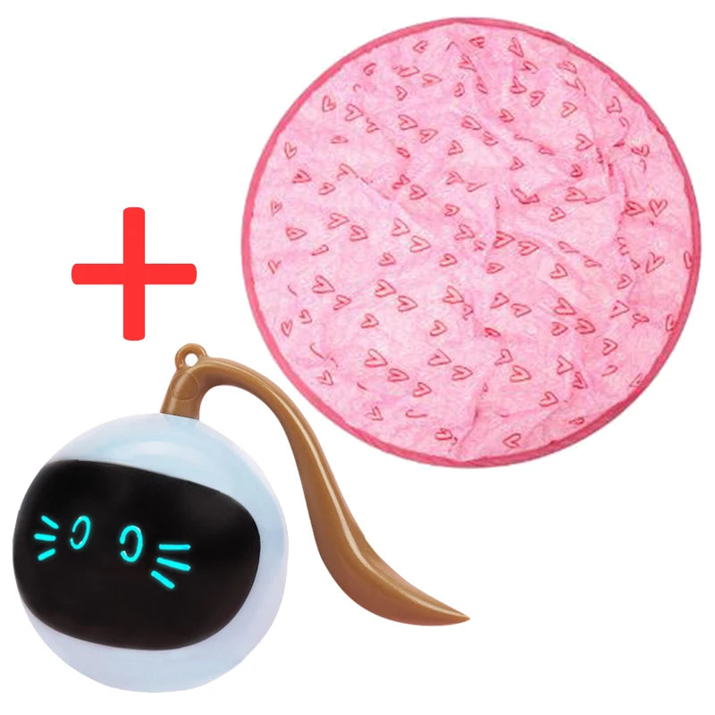 Automatic Funny Cat Toys Electric Motion Undercover Moving Bouncing Rolling Ball Interactive Toy For Indoor Cat Kitty Pet Toy