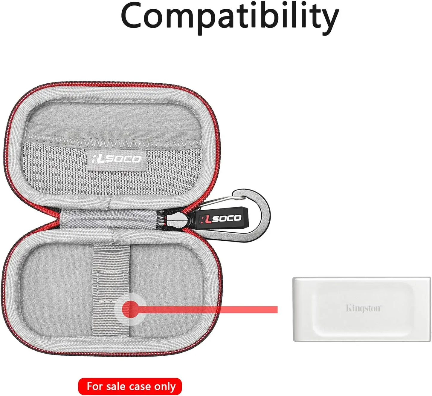 Hard Protective Case for Kingston XS1000 XS2000 SSD 1TB 2TB 4TB