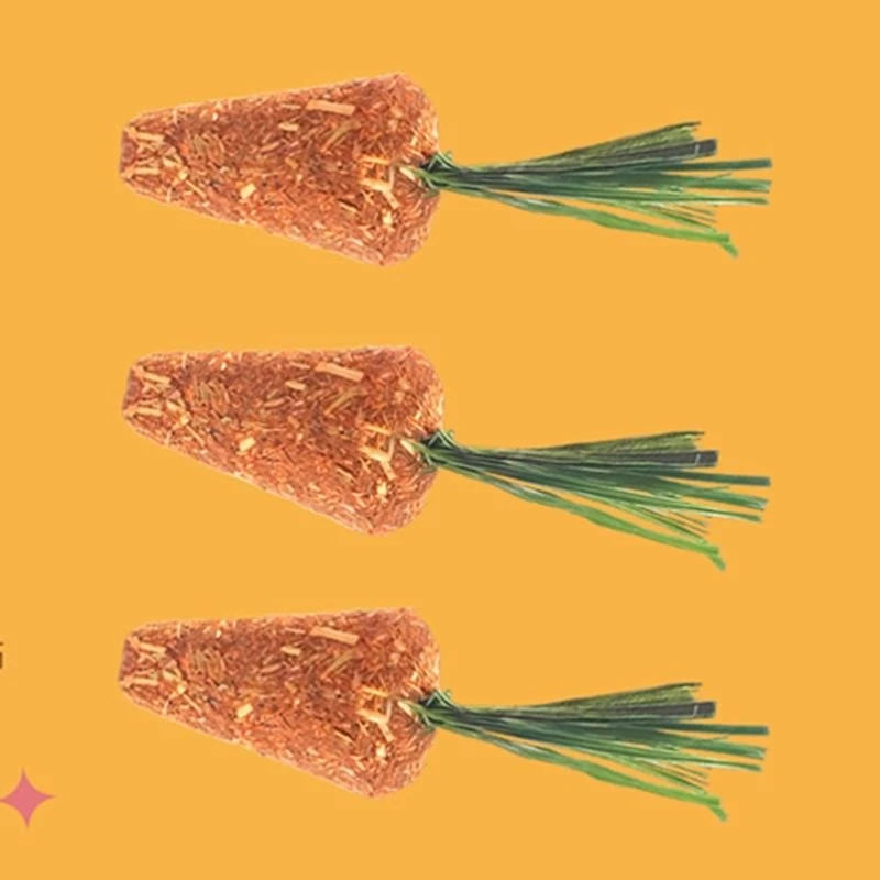 Bunny Chew Toy for Teething for Hay Treats for Rabbit Chinchilla Hamsters Chewin