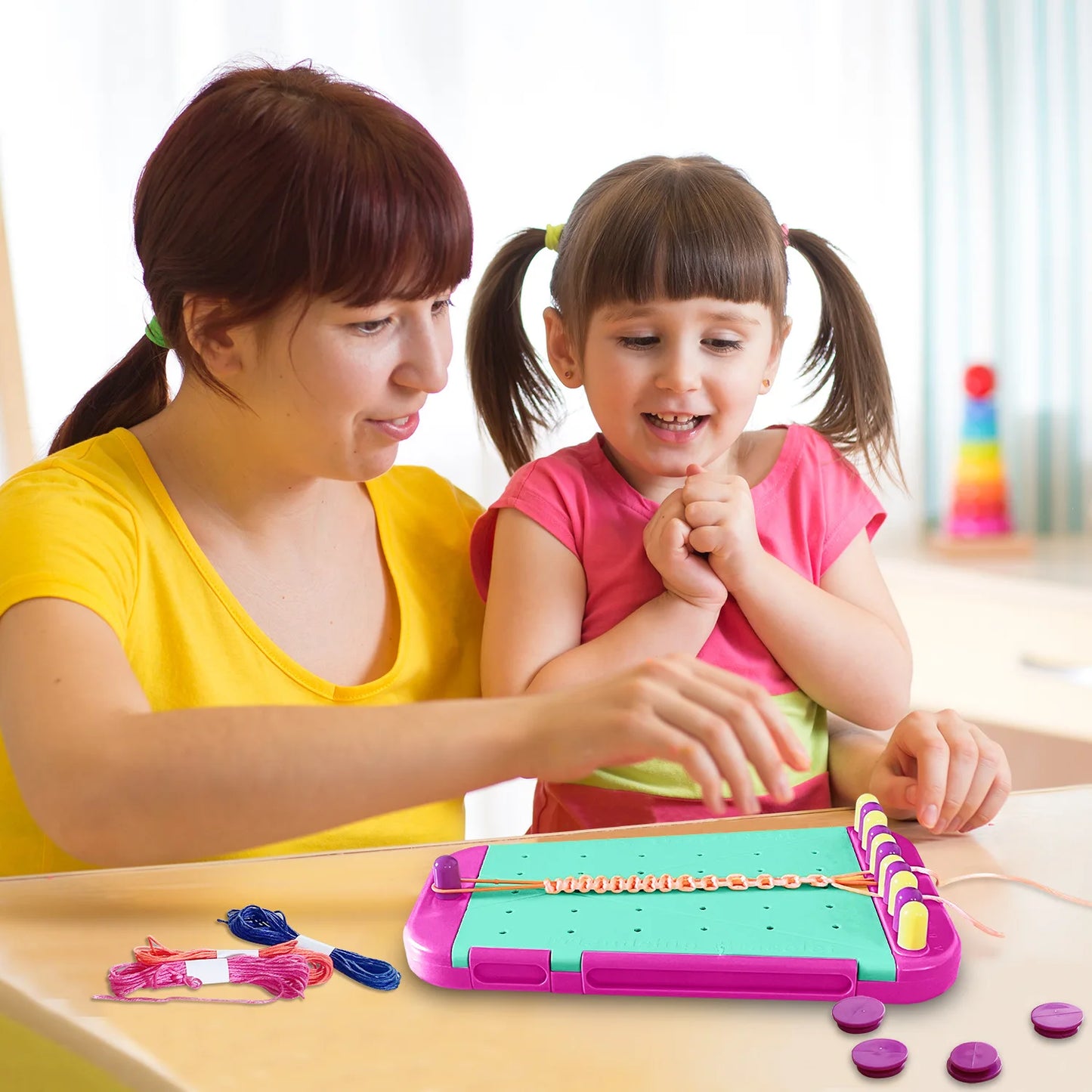 Bracelet Making Kit for Girls DIY Friendship Jewelry Craft Set Perfect for Birthdays and Creative Play