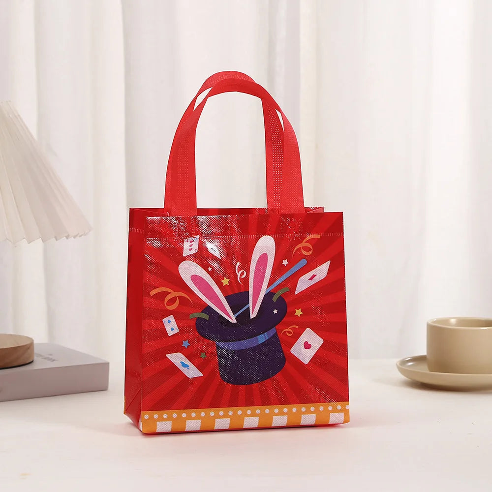 Circus Carnival Non Woven Gift Bags for Kids Birthday