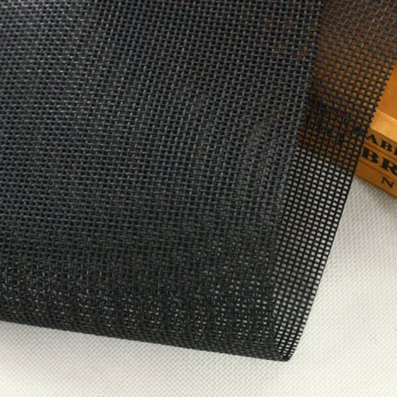 High Quality Waterproof Teslin Mesh Fabric for DIY Office Chair Recliner and Beach Lounge Use in Black