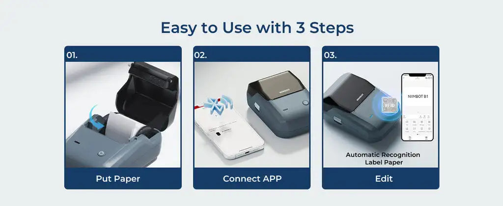Niimbot B1 Mini Portable Thermal Printer Bluetooth Label Maker