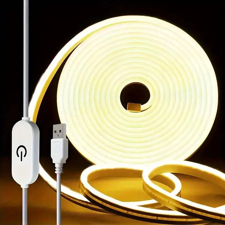 LED Strip Neon Light USB DC 5V Waterproof Dimmable Touch Sensor