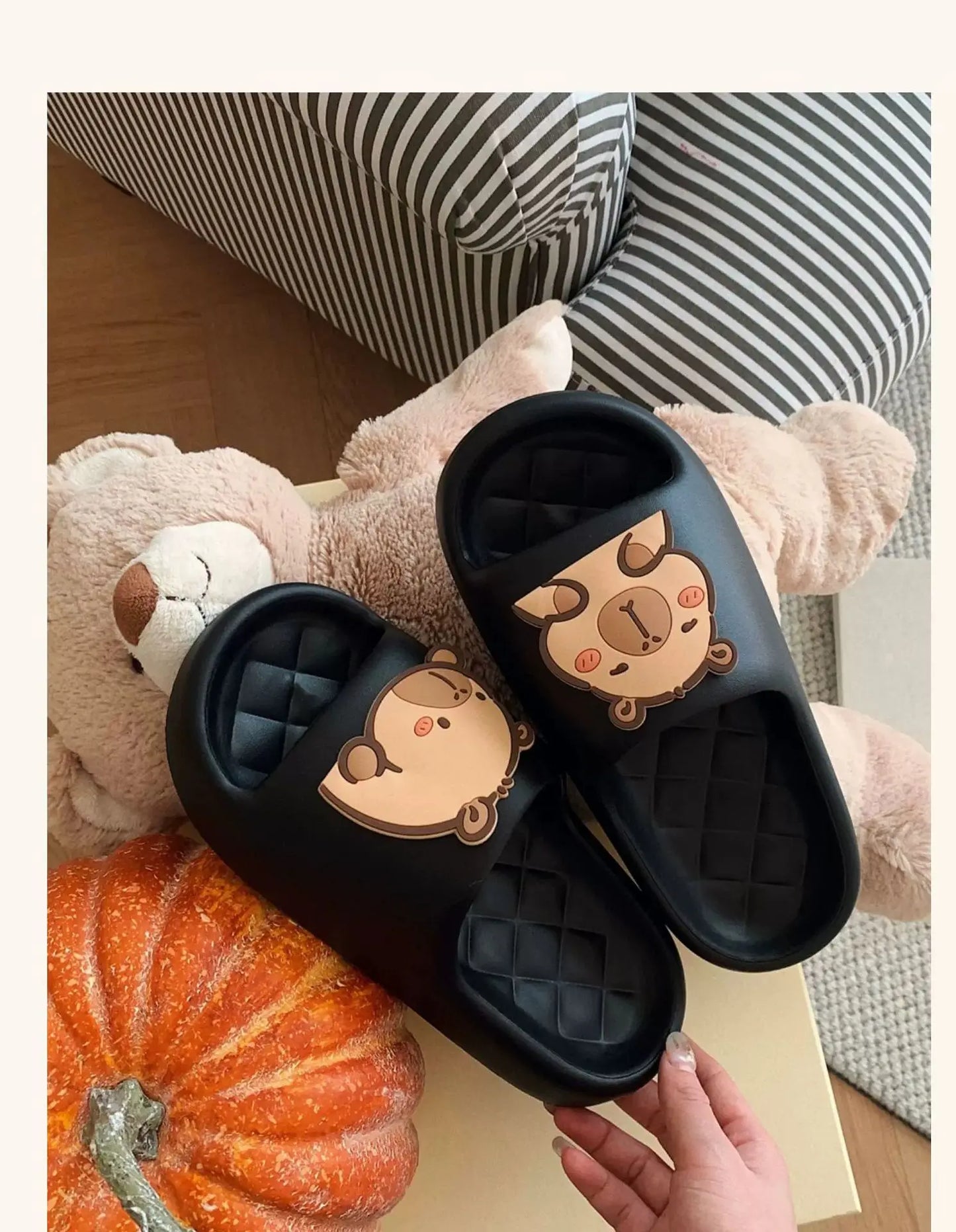 Home Slipper Women Capybara Cute Cloud Sandals Flip Flops