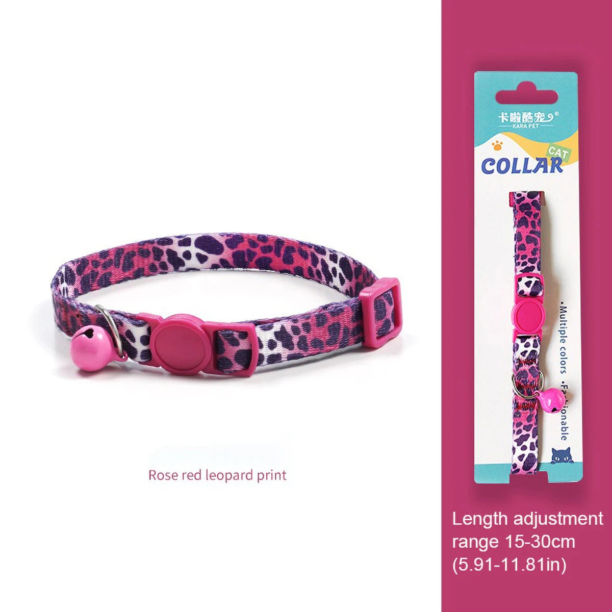 Cute Cat Weaving Necklace with Small Bell Design Anti-Suffocation Cat Collar Adjustable 15-30cm Comfortable Soft nylon material