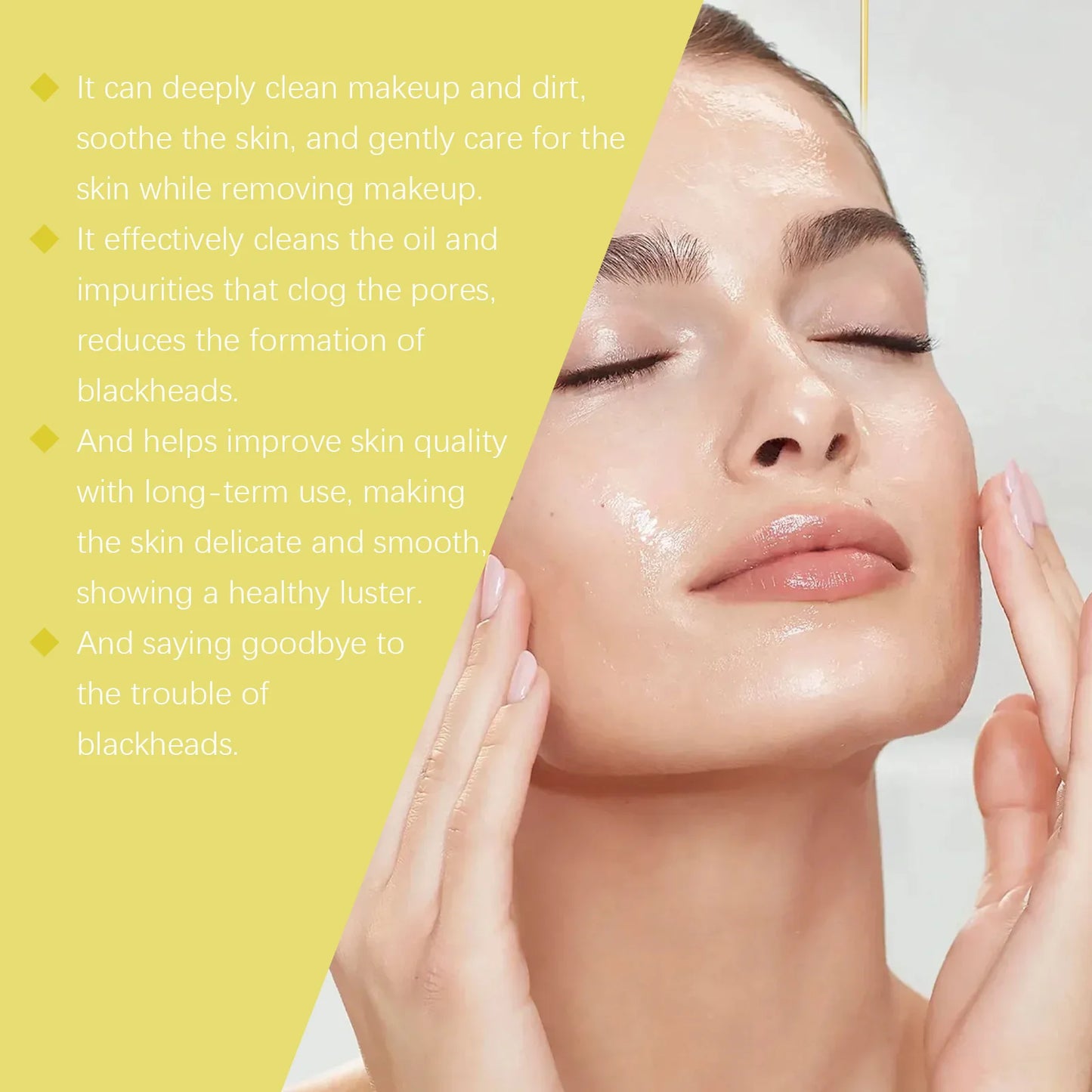 Hoygi Gentle Makeup Remover Oil for Sensitive Skin Refreshing Facial Cleanser with Natural Ingredients