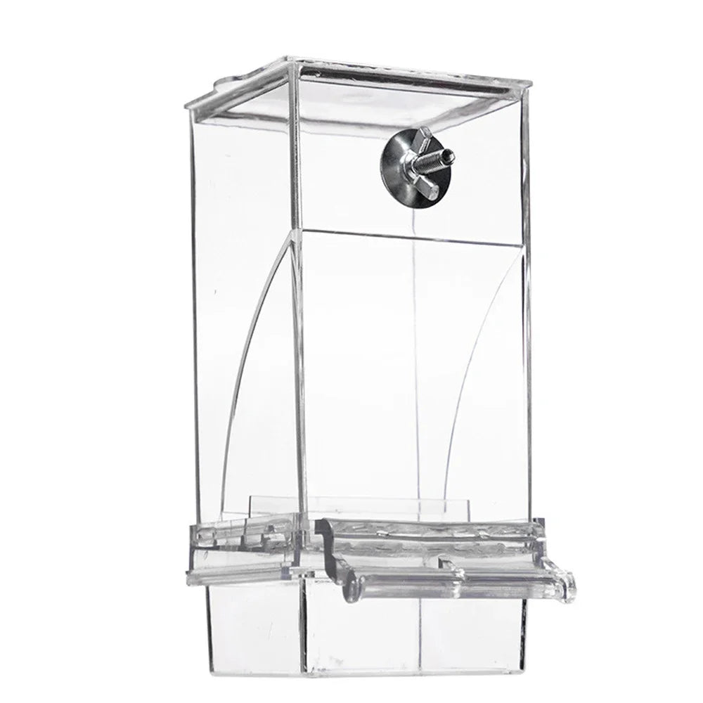 Parrot Bird FeederSpill-proof Automatic Dispenser Splash-proof Outside FeederBird Feeder Tiger Peony Phoenix Bird Supplies