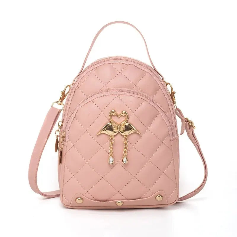 Rilibegan Women Fashion Backpack Mini Handbag for Leisure