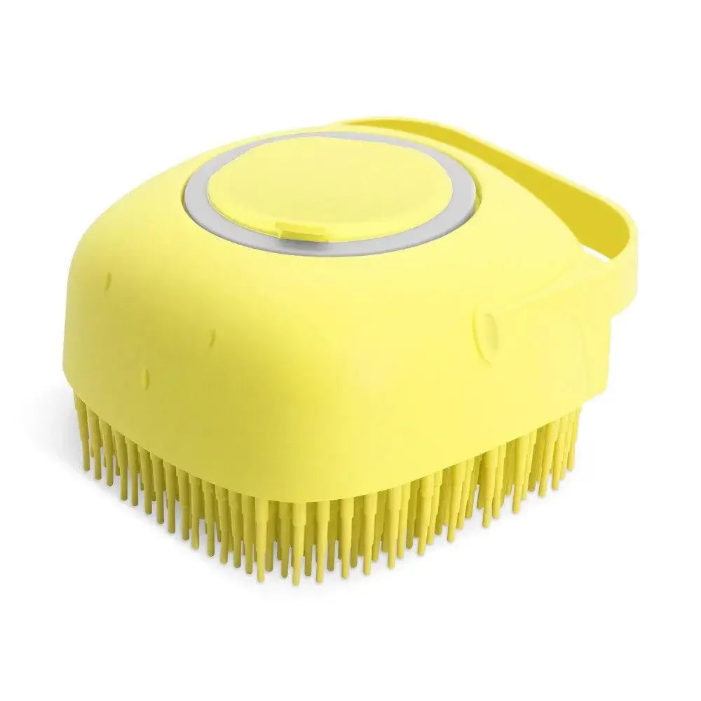 Pet Dog Shampoo Brush 2.7oz Cat Massage Comb Grooming Scrubber