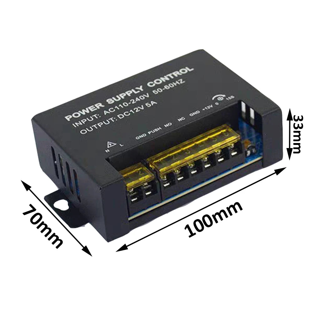 DC 12V Door Access Control Power Supply Switch 3A 5A for Electric Lock RFID Fingerprint Systems