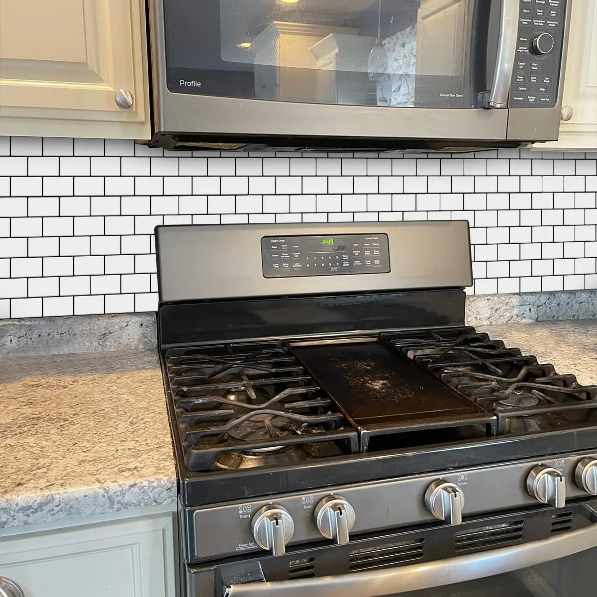 Subway Wall Stickers Peel and Stick 3D Brick Vinyl Wallpaper 10 Sheets