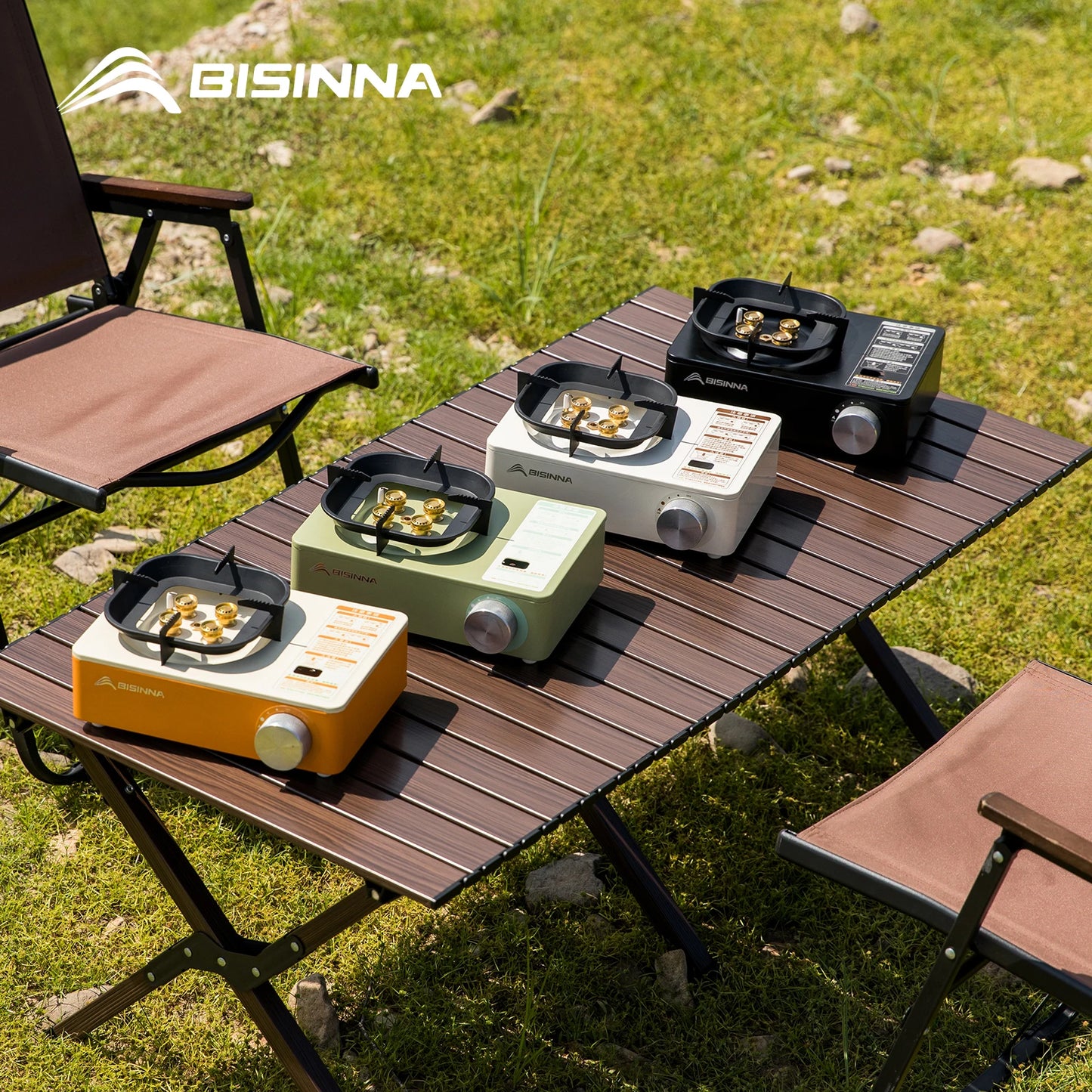 BISINNA Camping Gas Stove 5800W Portable Burner for Outdoor Trekking