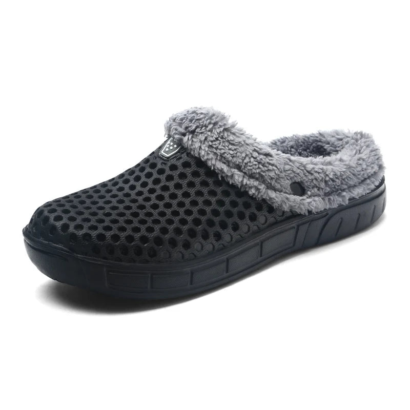 YRZL Winter Slippers Men Women Indoor Warm Non Slip Clogs