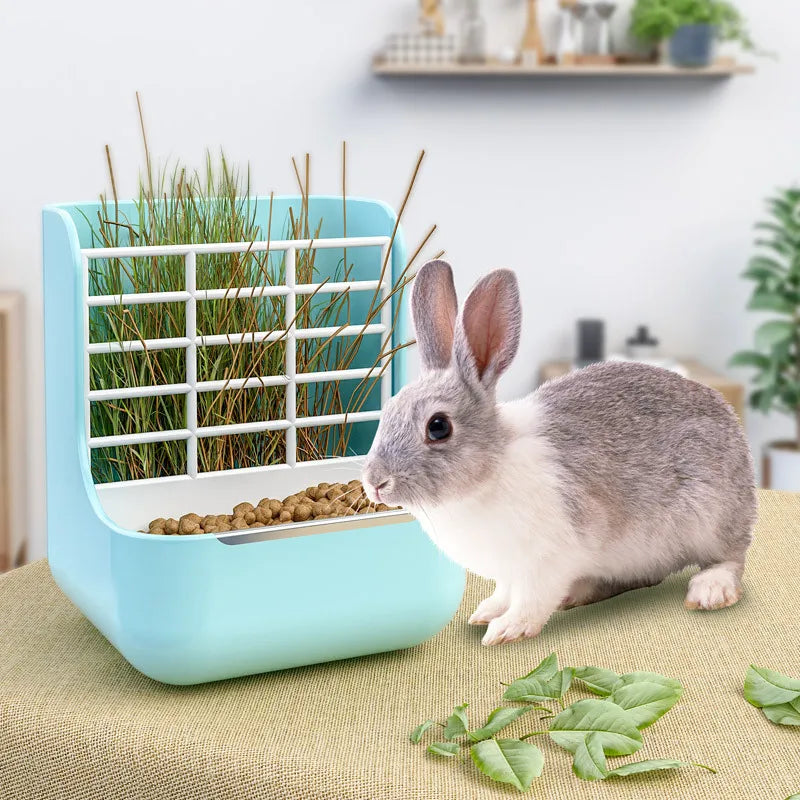 Hamster Rabbit Food Dispenser Feeder Plastic Clear Drinker Water Automatic Pet Feeder For Hamster Guinea Pig Food Bowl Container