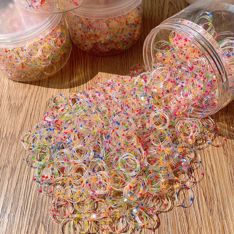 Multicolor - Handmade Rubber Band/Scrunchies (Set of 2) 12 main image 1