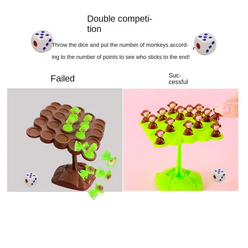 Monkey Balance Tree Focus Balance Training Toy Folding Music Series Parent Child Interactive Game