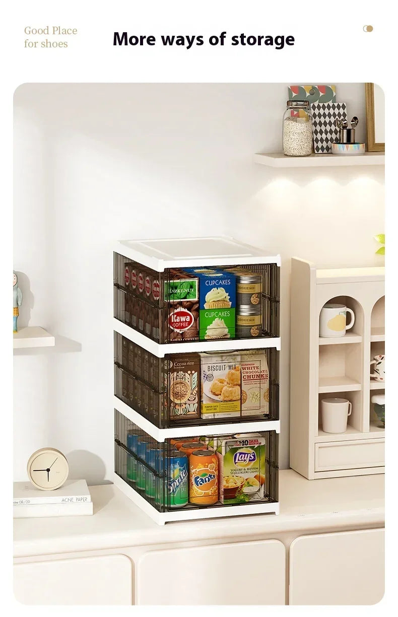 Dustproof 6 Layers Foldable Shoe Box Stackable Organizer