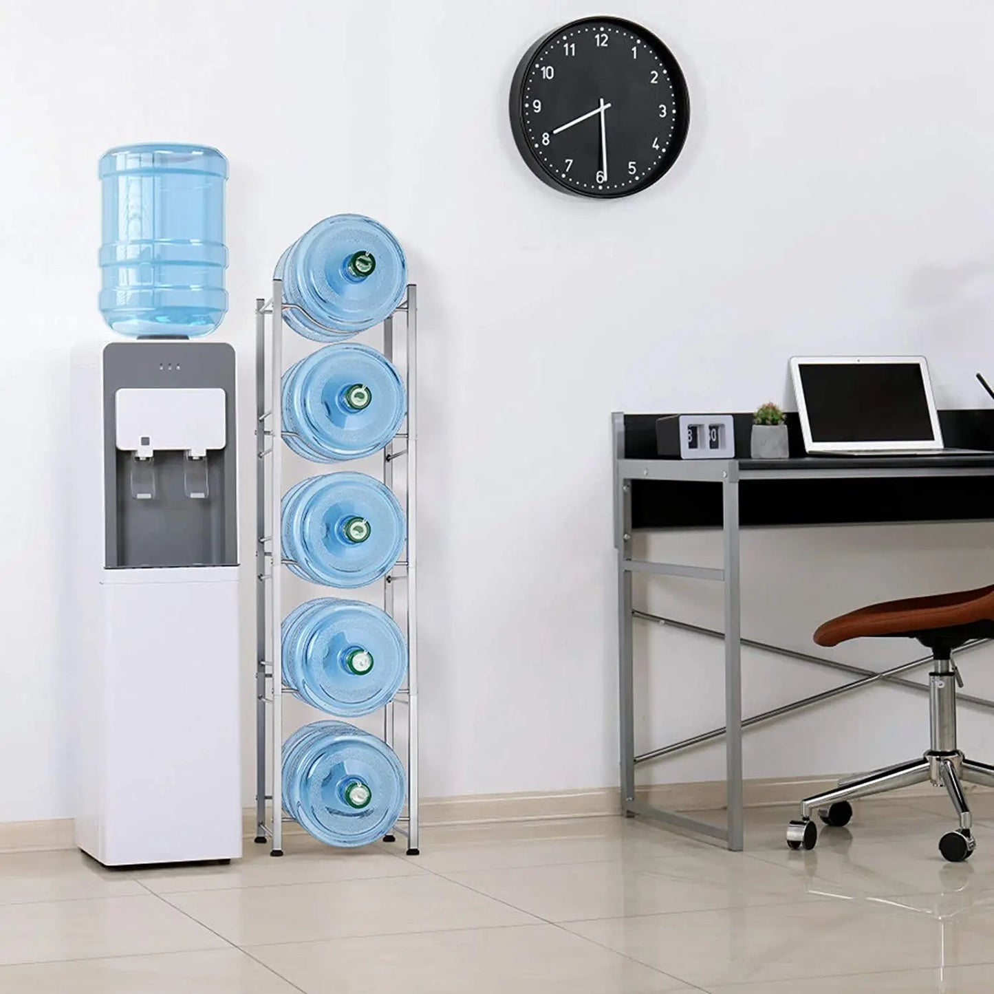 5 Tier/3 Tier Standing Water Jug Rack Space-Saving Holder