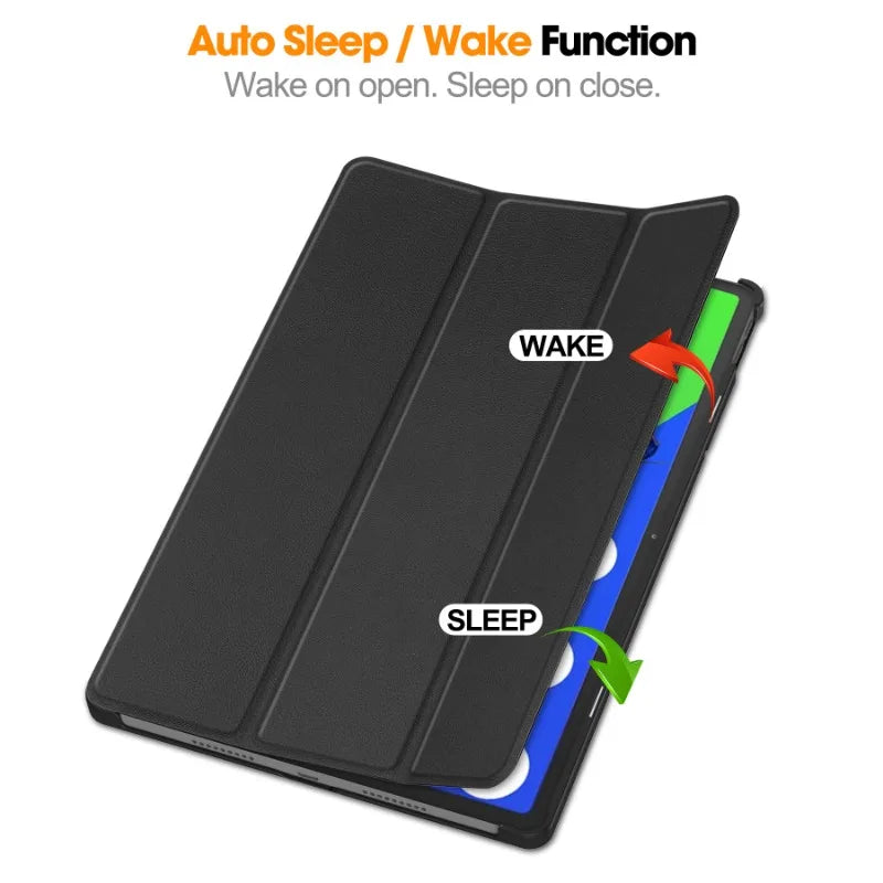 Smart Case for Lenovo Xiaoxin Pad Pro 12.7 Inch 2025 Folding Flip Stand with Auto Sleep Feature Tablet Cover
