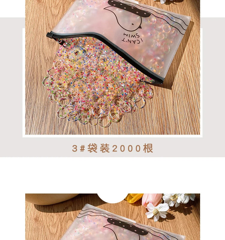 Girls Disposable Rubber Band Scrunchies Cute Baby Hair Accessories