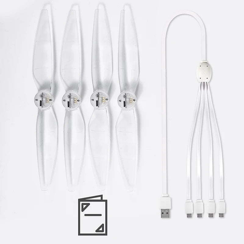 4pcs Mini 4 Pro Rechargeable LED Light Flash Propellers for DJI Mini 3 Pro Air 3