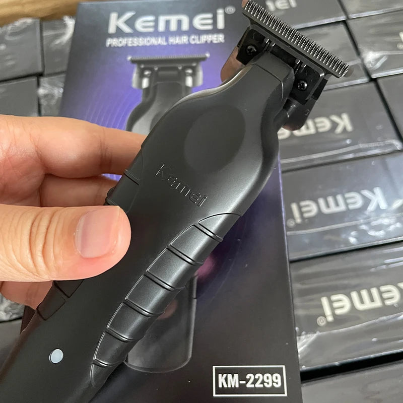 Kemei 2299 Cordless Hair Trimmer 0mm Zero Gapped Clipper
