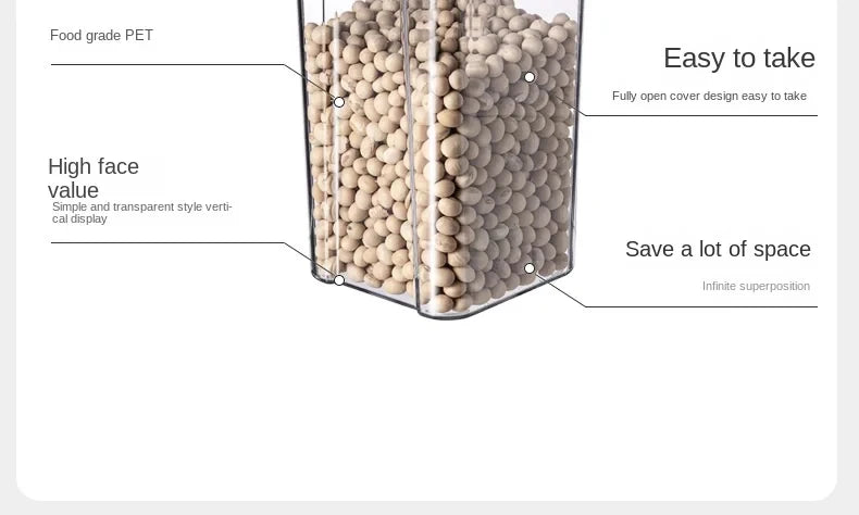 Kitchen Grain Storage Jars Set β Moisture-Proof Organizer for Seasonings