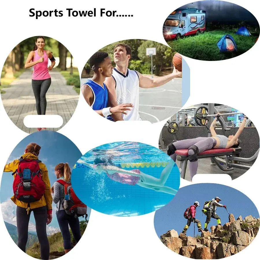 Quick-Dry Sports Towel Microfiber 40X80/76X152CM for Gym Yoga Hiking Beach