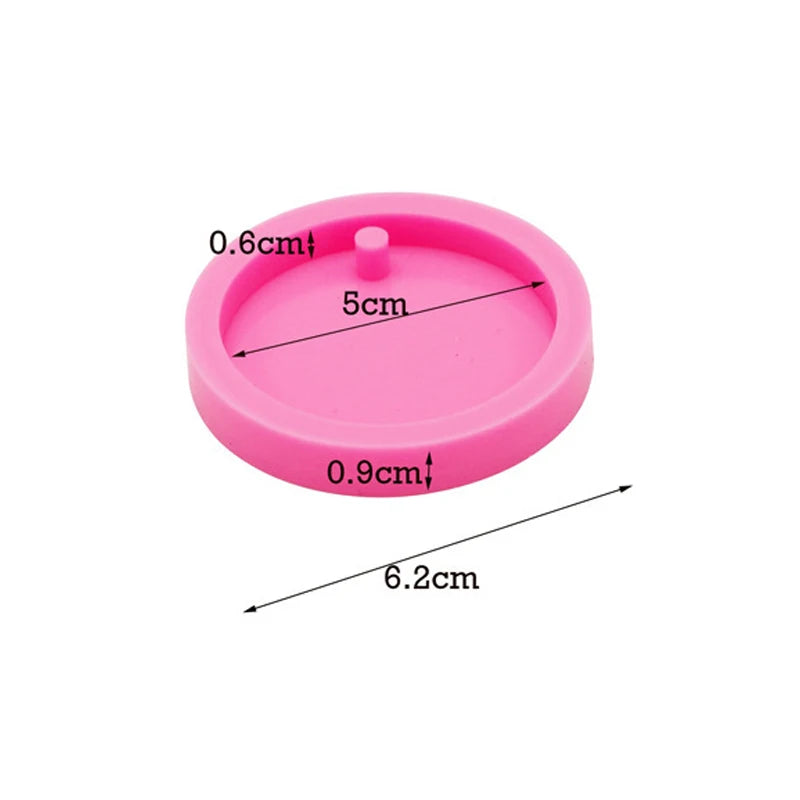 Dog Tag Bone Shaped Keychain Mold for DIY Resin Jewelry