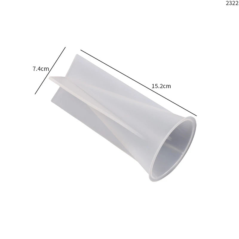 Classical Striped Roman Cylindrical Silicone Candle Mold for DIY Handmade Candles